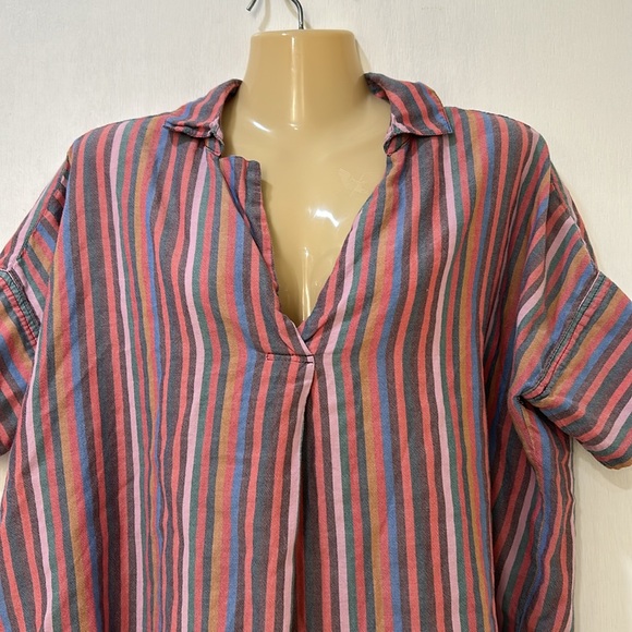 MADEWELL WOMENS BUTTONBACK SHIRT RELAX FIT PLAID Sz SMALL - Picture 5 of 10